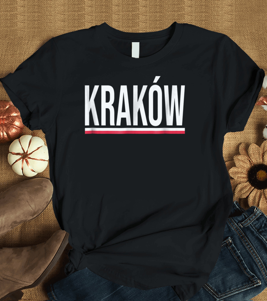 Krakow Poland Flag Vintage Pride T-Shirt