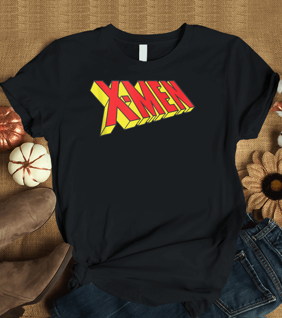 Marvel X-Men Original Red and Yellow Slanted T-Shirt