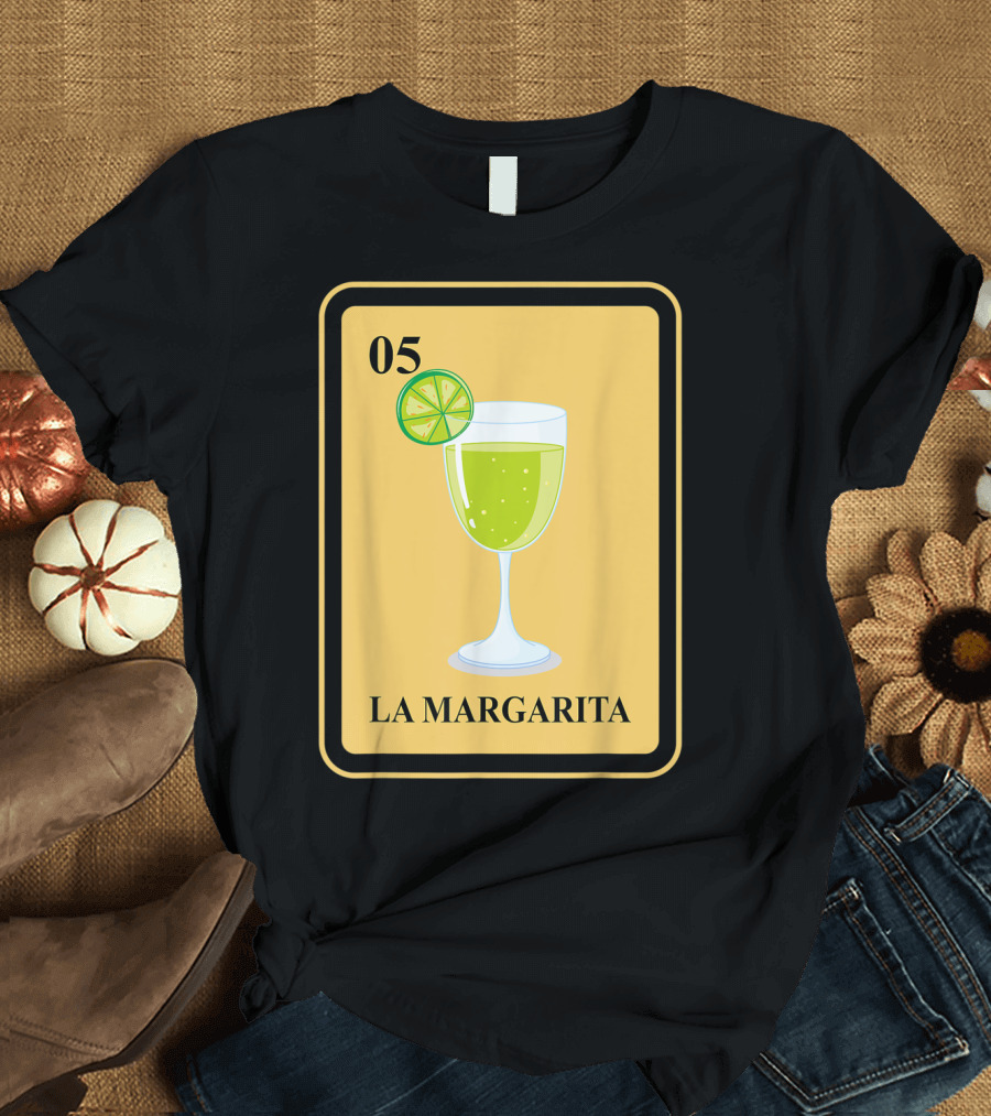 Loteria Card 05 La Margarita Traditional Mexican Game T-Shirt