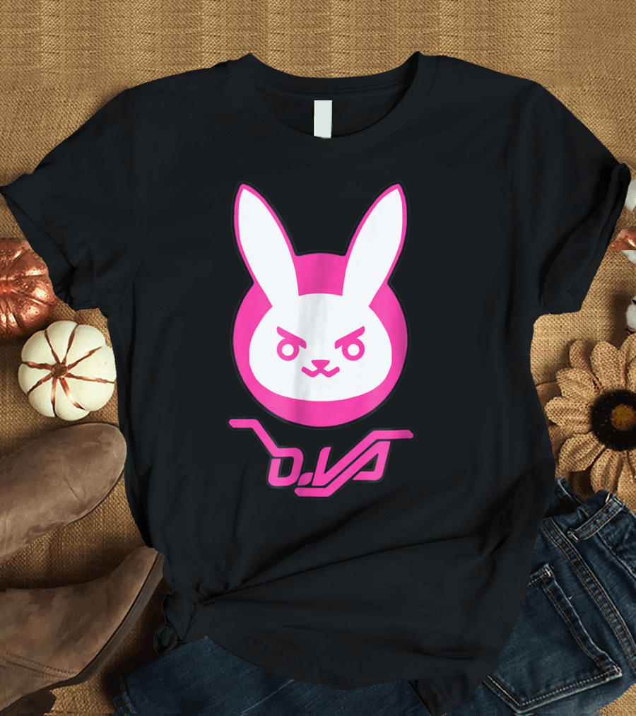 Overwatch D.Va Bunny Logo Spray T-Shirt