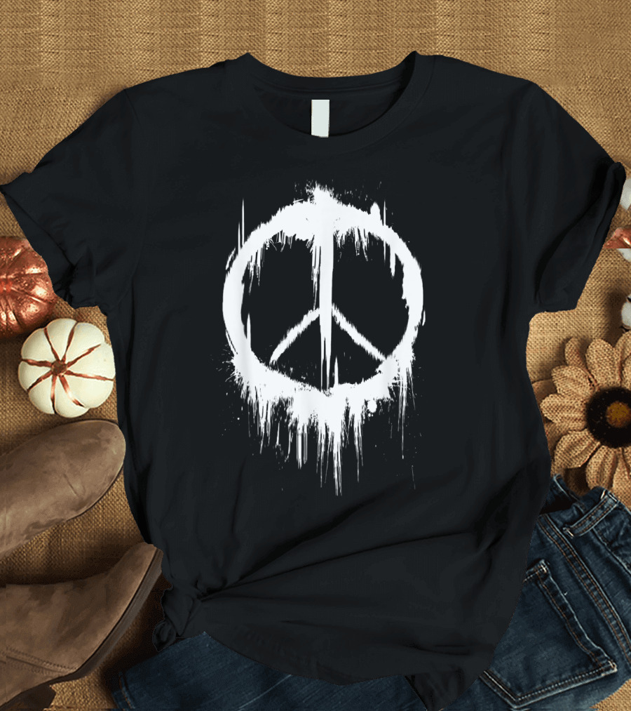 Peace Sign Peaceful 70's Iconic T-Shirt