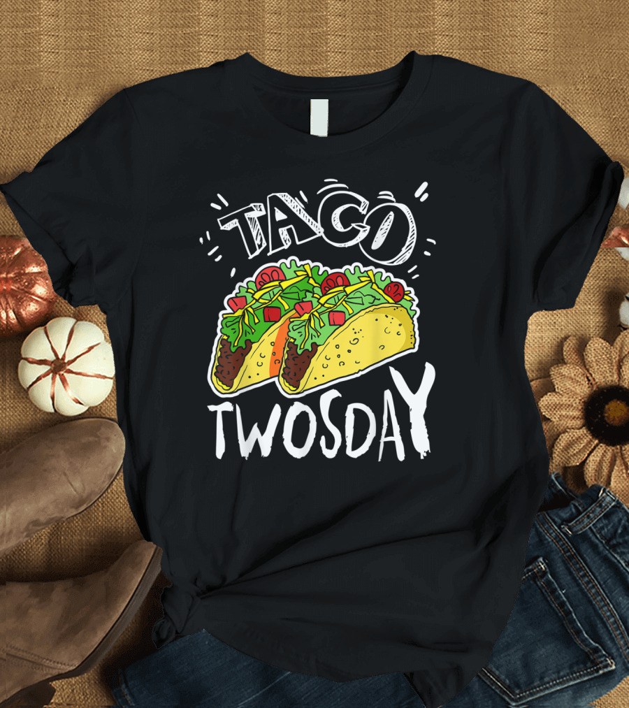 Taco Twosday 2 Two Year Old Boy Girl Birthday Taco Twosday T-Shirt