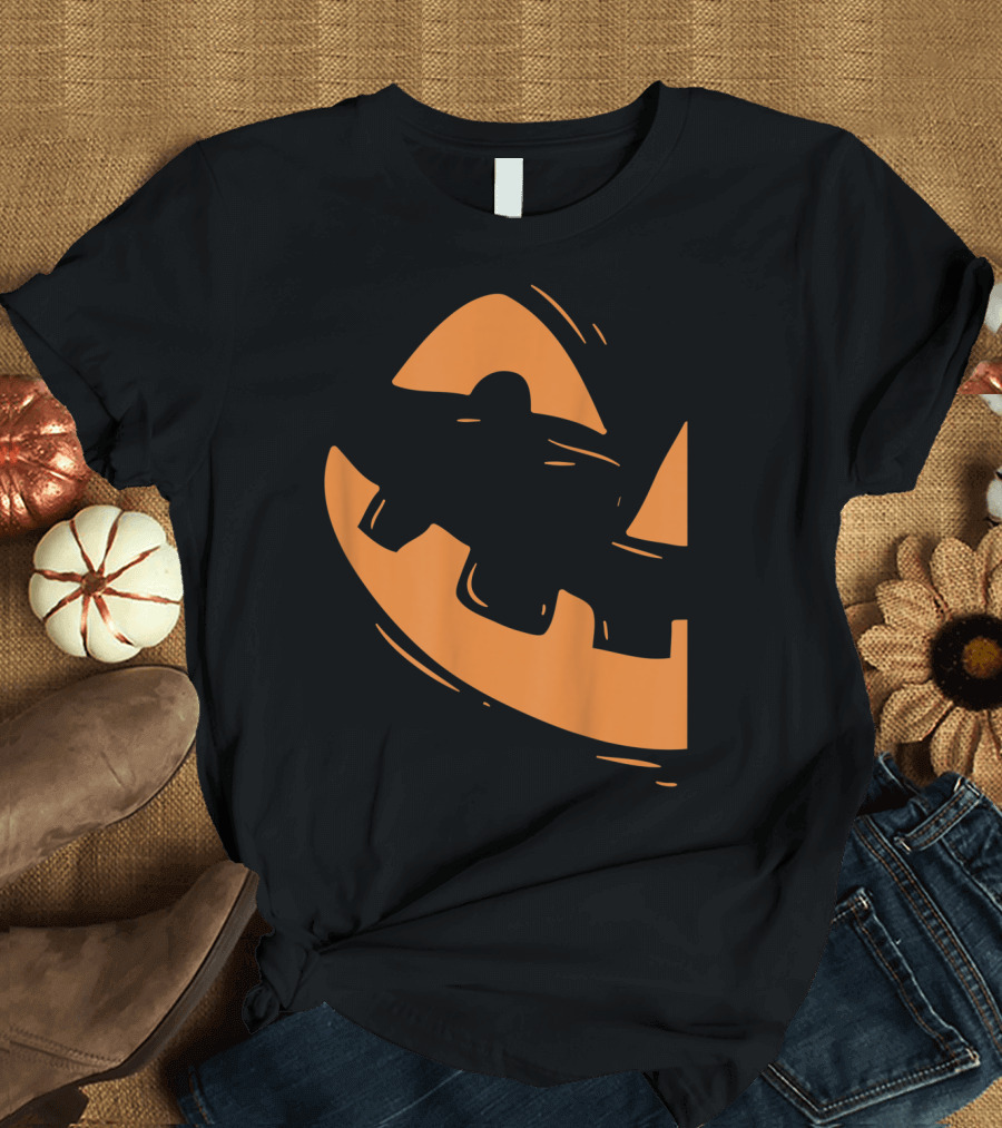Jackolantern Pumpkin Face Halloween NBA San Antonio Spurs T-Shirt