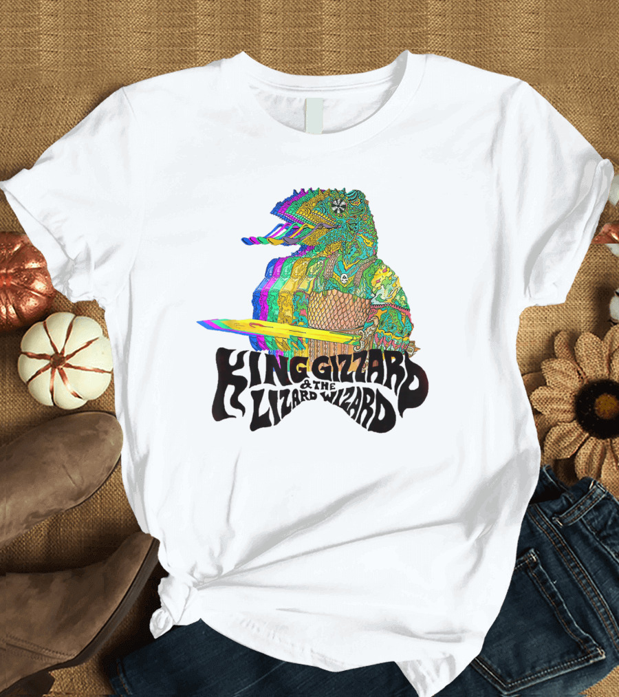 King Gizzard And The Lizard Wizard Psychedelic Colorful Lizard T-Shirt