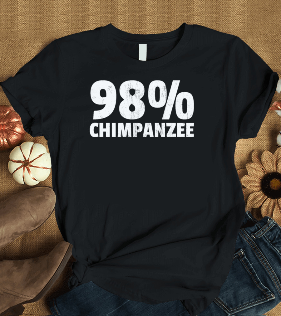 98% Chimpanzee Funny Evolution Science T-Shirt