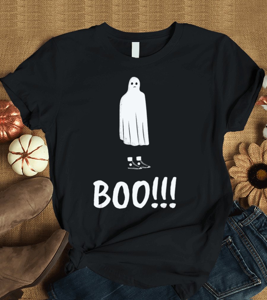 Funny Halloween Ghost Costume With Boo T-Shirt