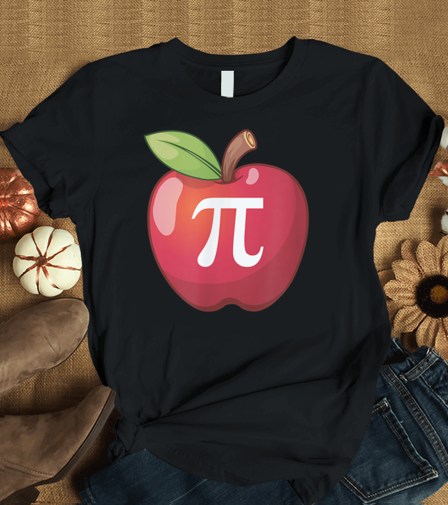 Apple Pi Math Lovers and Teachers Pi Day T-Shirt