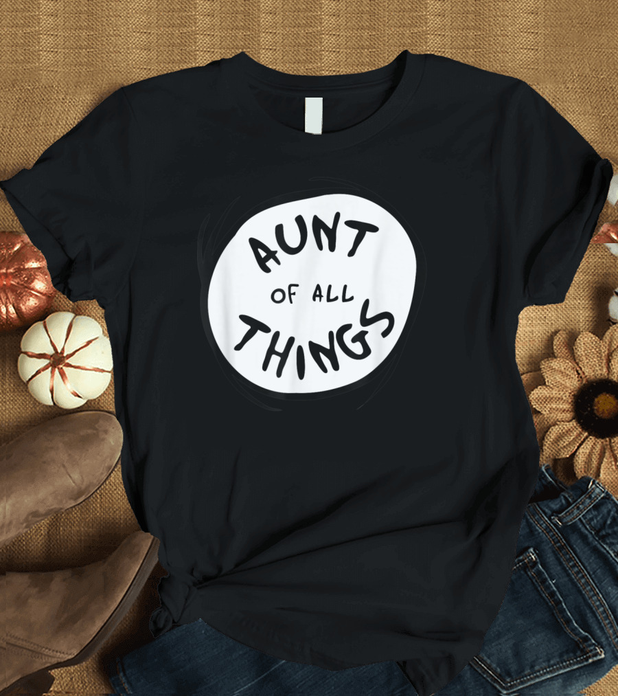 Dr. Seuss Aunt Of All Things Emblem Red Iconic Phrase T-Shirt