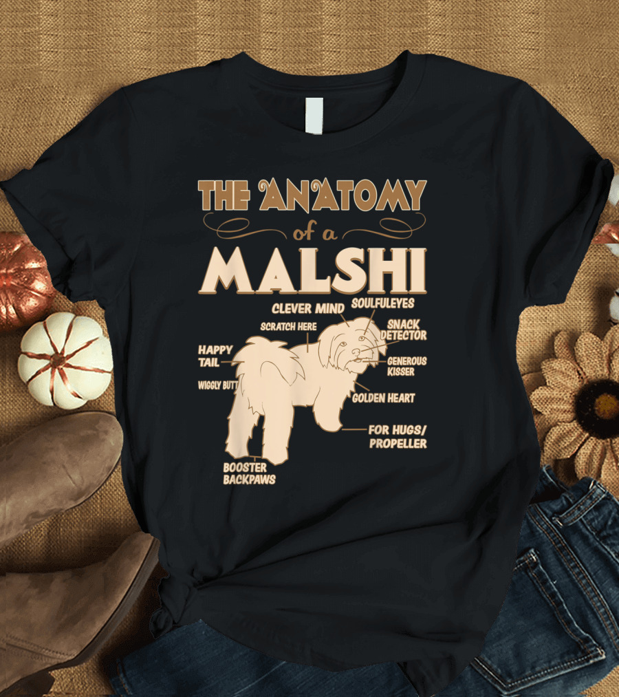 The Anatomy of a Malshi Clever Mind Soulful Eyes Snack Detector Generous Kisser Golden Heart Happy Tail Wiggly Butt Booster Backpaws For Hugs Propelle