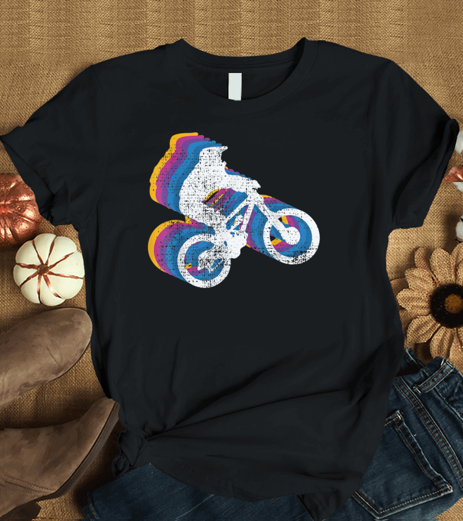 Bmx Bike Vintage Wheely Biker T-Shirt