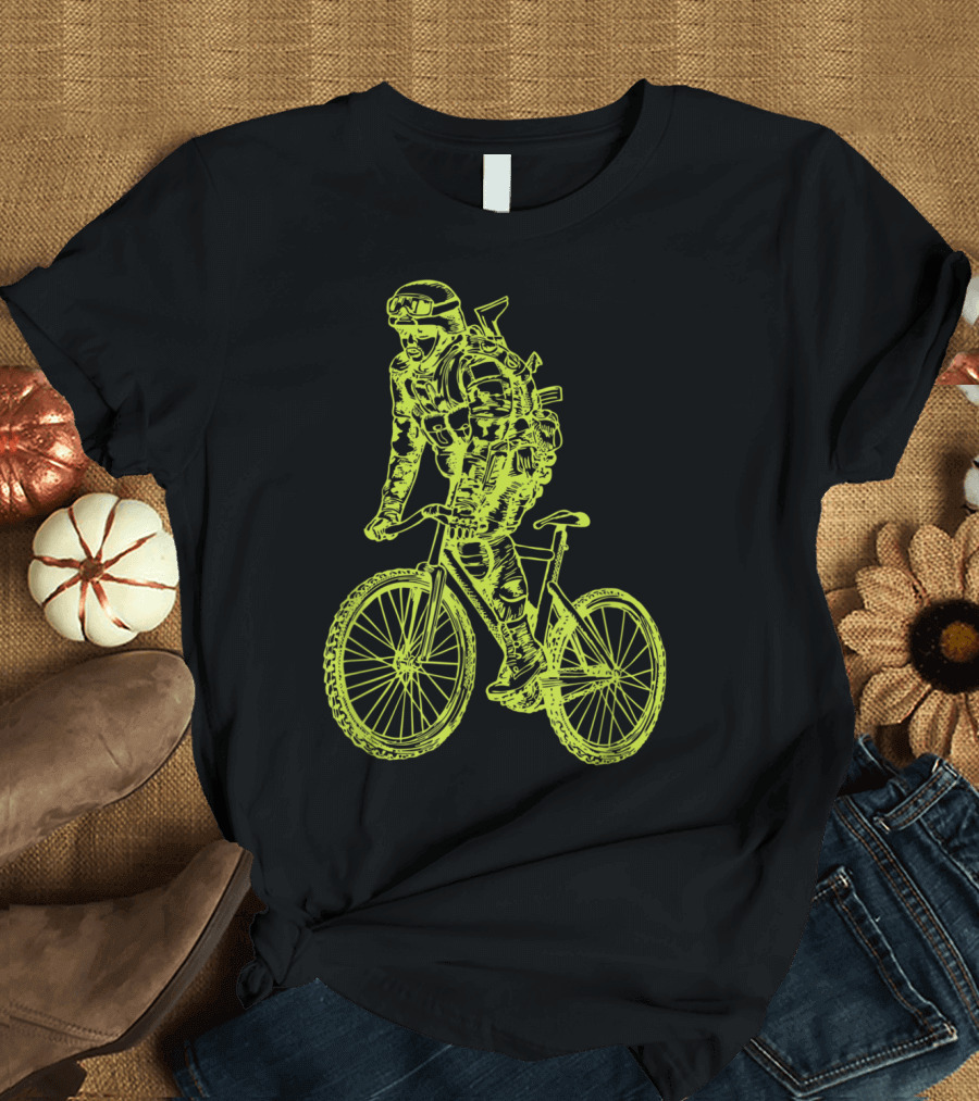 Seembo Soldier Bicycling Biker Cycling Bicycle T-Shirt