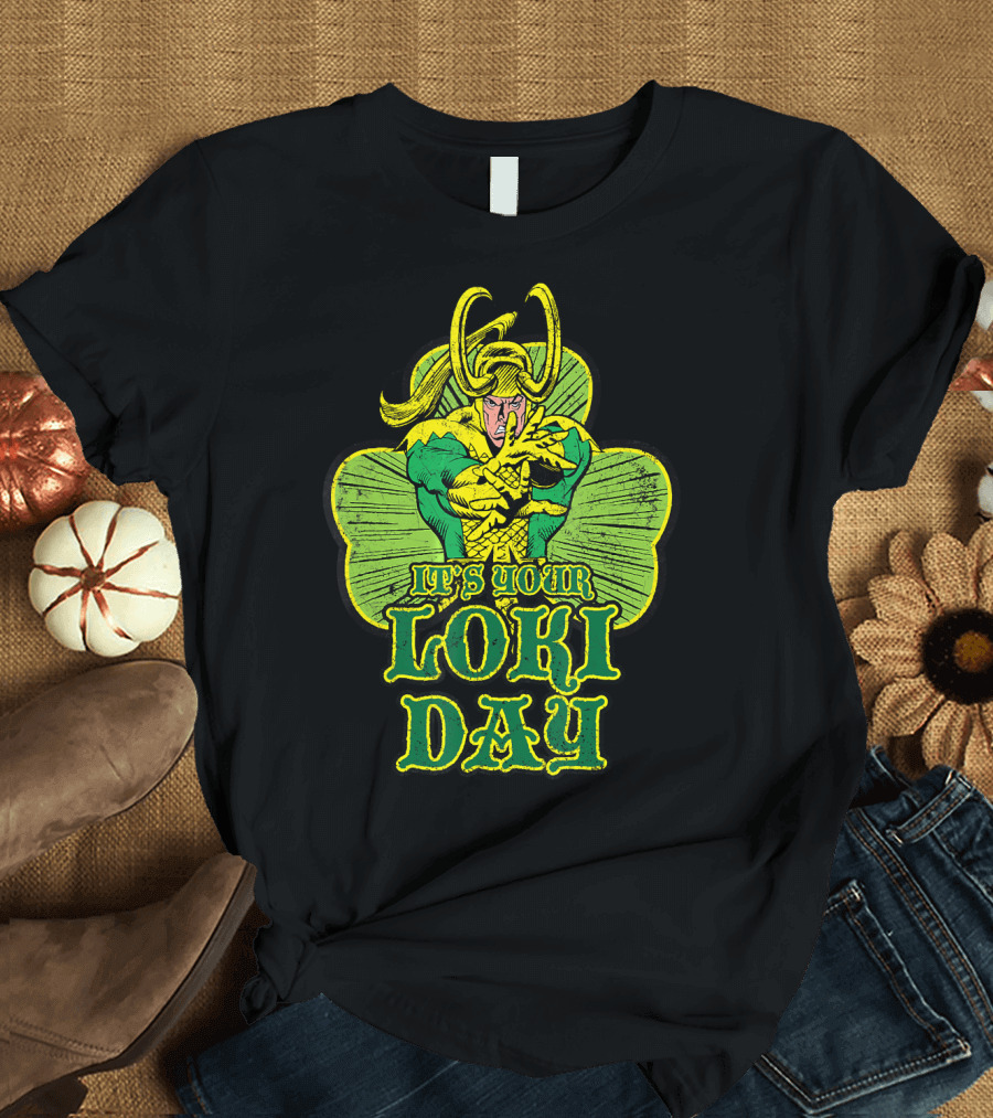 It's Your Loki Day Marvel Shamrock Mischief T-Shirt