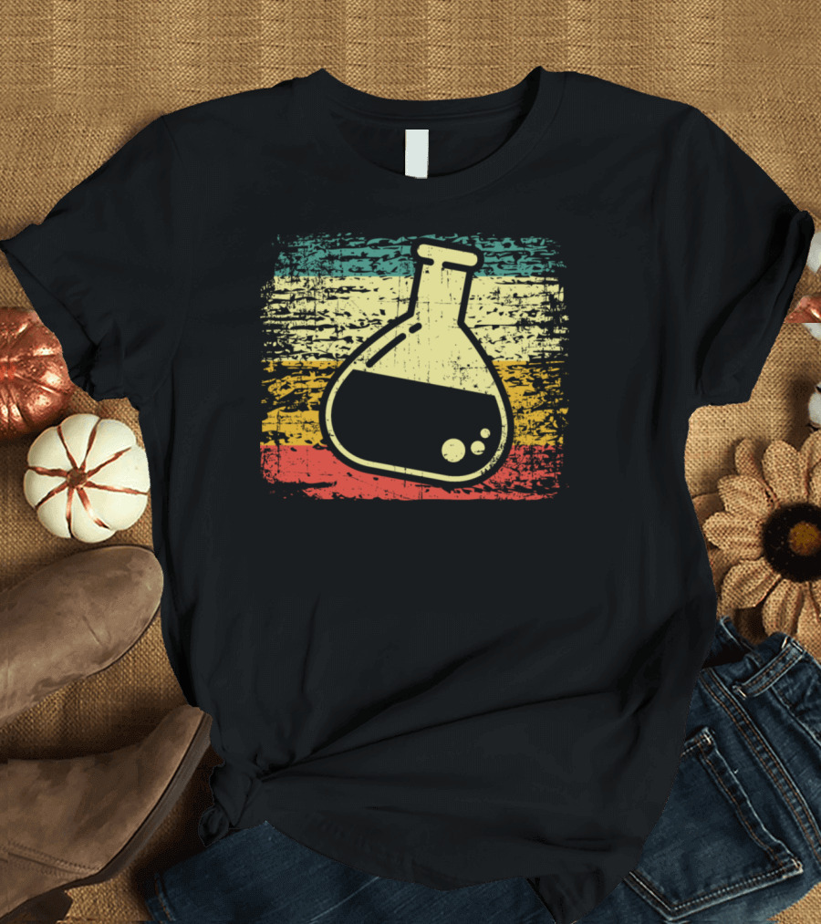 Chemistry2egmo Retro Flask Stripes T-Shirt