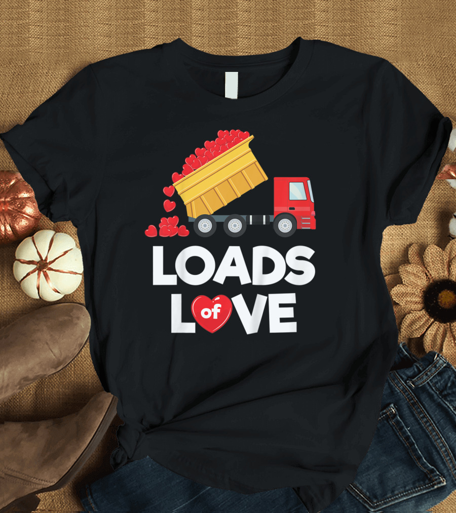 Loads of Love Kids Valentine Truck T-Shirt