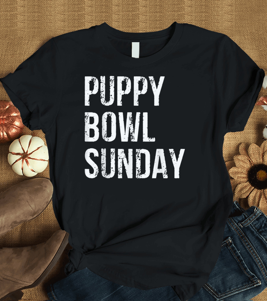 Puppy Bowl Sunday Funny Dog T-Shirt