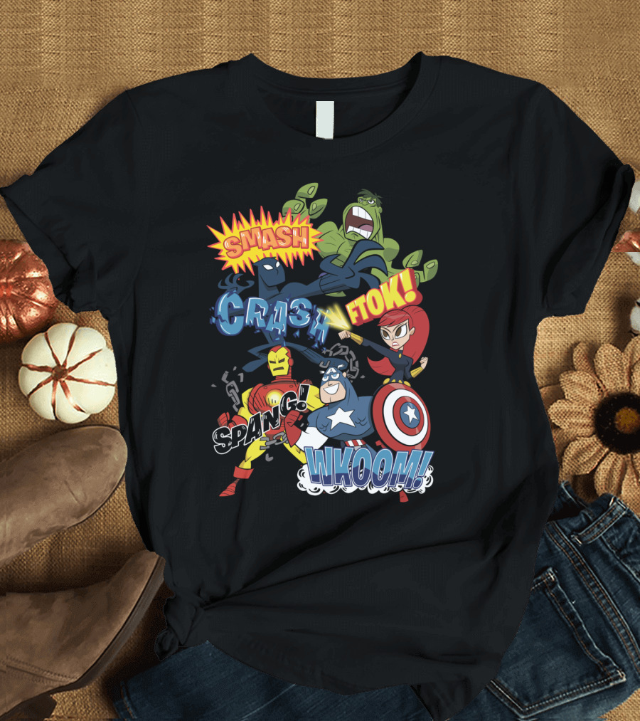 Marvel Avengers SMASH CRASH FTOK SPANG WKOOM T-Shirt