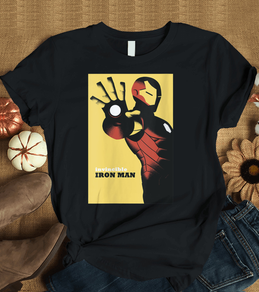 Invincible Iron Man Avengers Marvel Golden T-Shirt