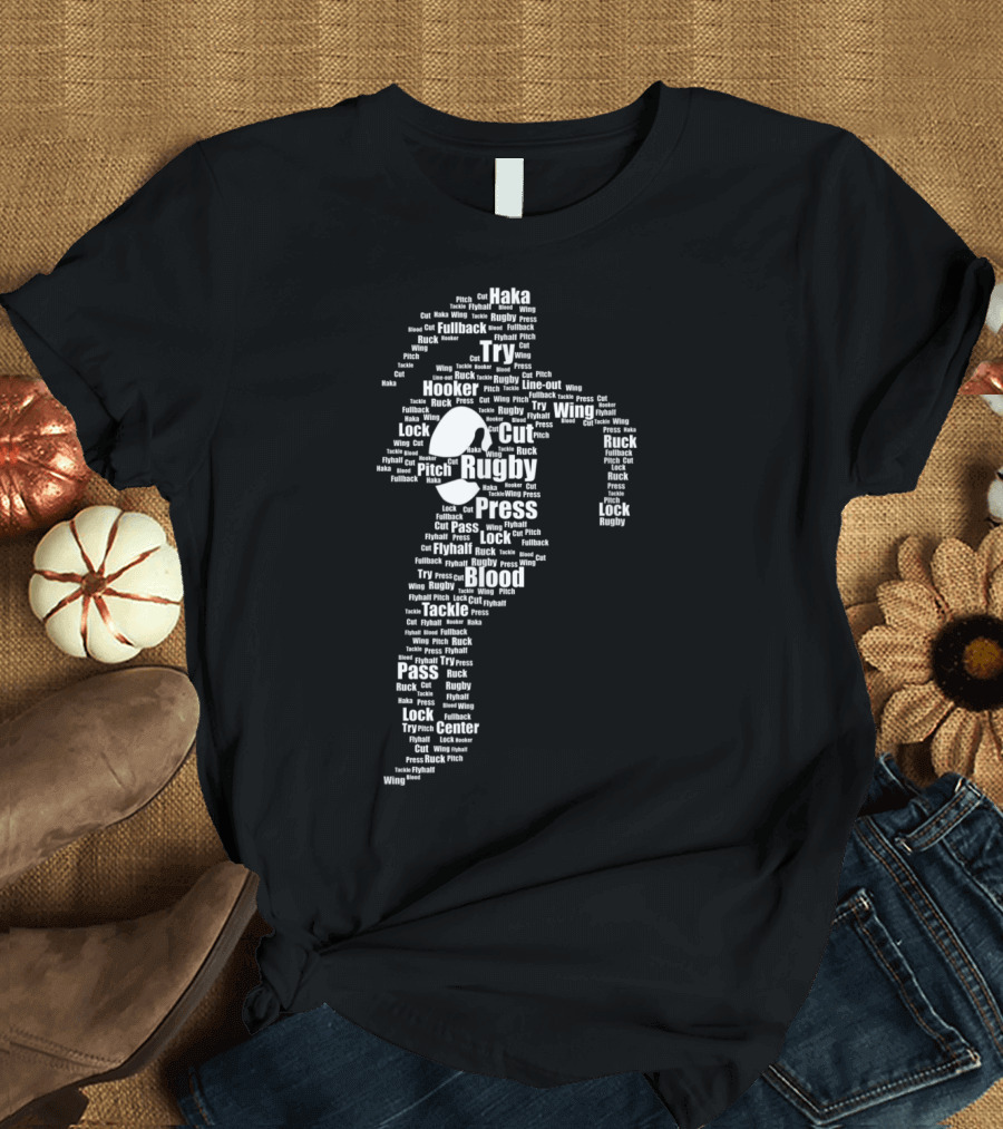 Proud Rugby Girls Women Player Haka Try Pass Tackle Press Hooker Lock Wing Ruck T-Shirt