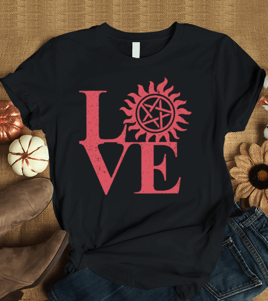 Love Pentagram Sunburst T-Shirt