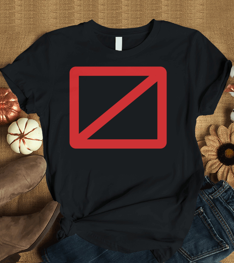 No Snowboarding Symbol with Silhouette and Red Prohibition Mark T-Shirt