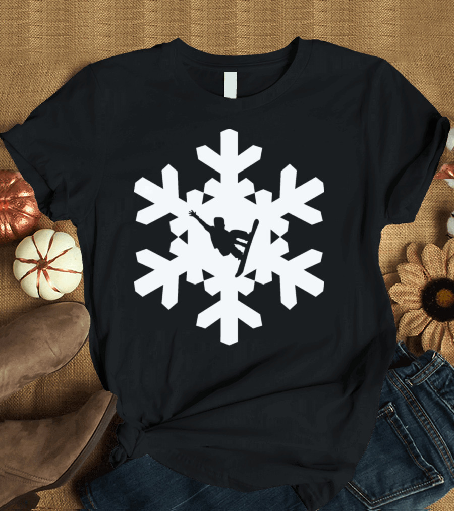 Snowboarding Snowflake T-Shirt
