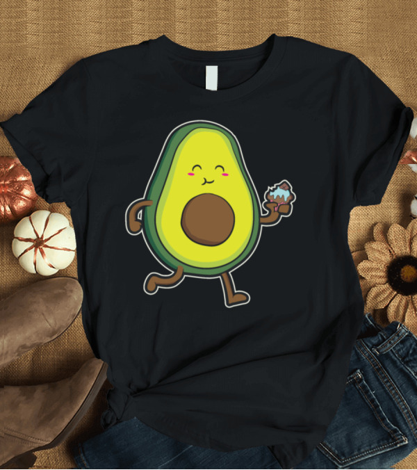 T-Shirt: Avocado Cupcake Muffin Cake Biscuit Baking Cupcake Avocado T-Shirt Avocado Cupcake Muffin Cake Biscuit Baking Cupcake Avocado T-Shirt