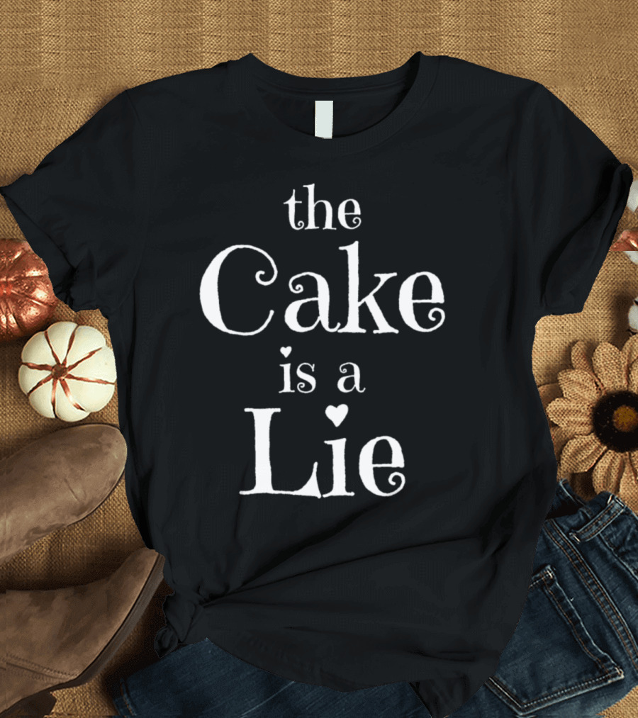 The Cake is a Lie Phrase Portal Reference T-Shirt