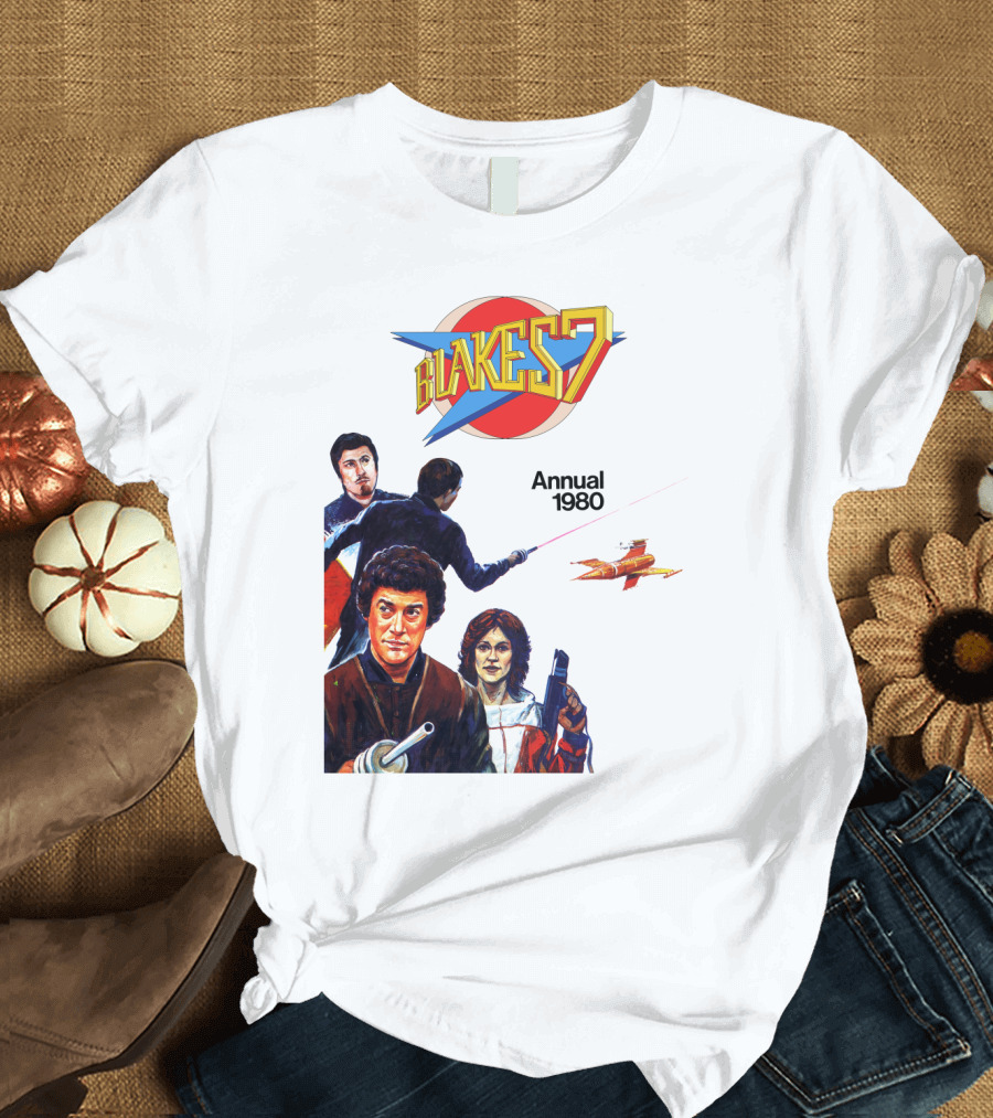 Blake's 7 Annual 1980 Classic Sci-Fi Series Cover T-Shirt