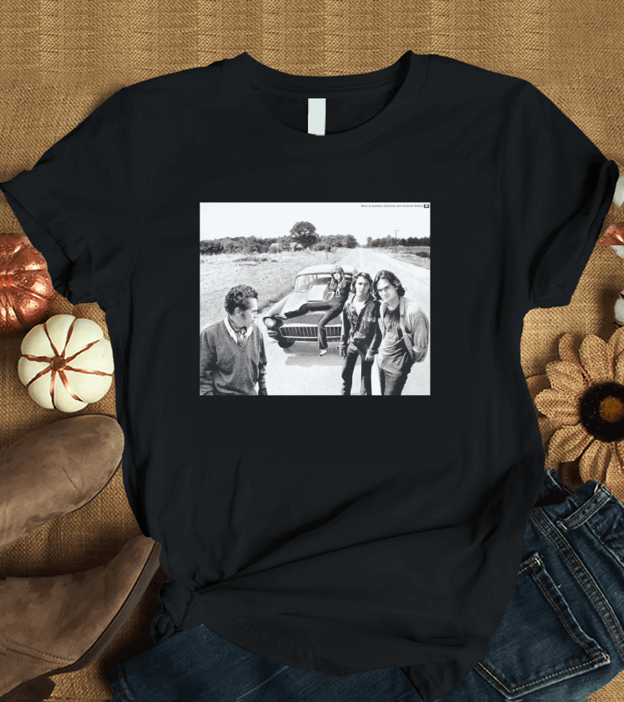 Two Lane Blacktop Picture Southern California Chevrolet Coupe Scene T-Shirt