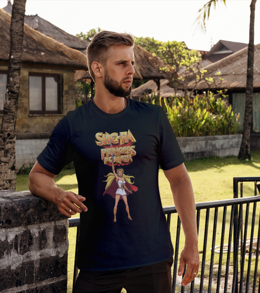 She Ra Princess Of Power Iconic Heroine And Sword T-Shirt