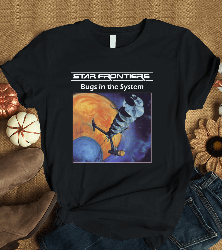 Star Frontiers Bugs in the System Space Satellite Planets T-Shirt