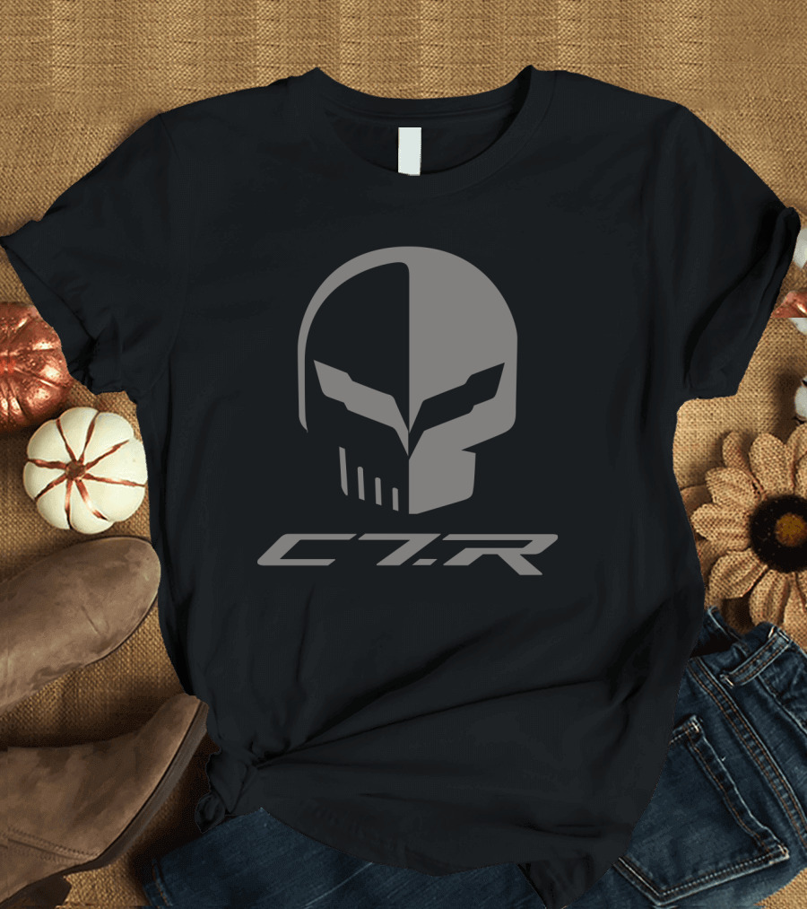 C7R Corvette Skull Iconic T-Shirt