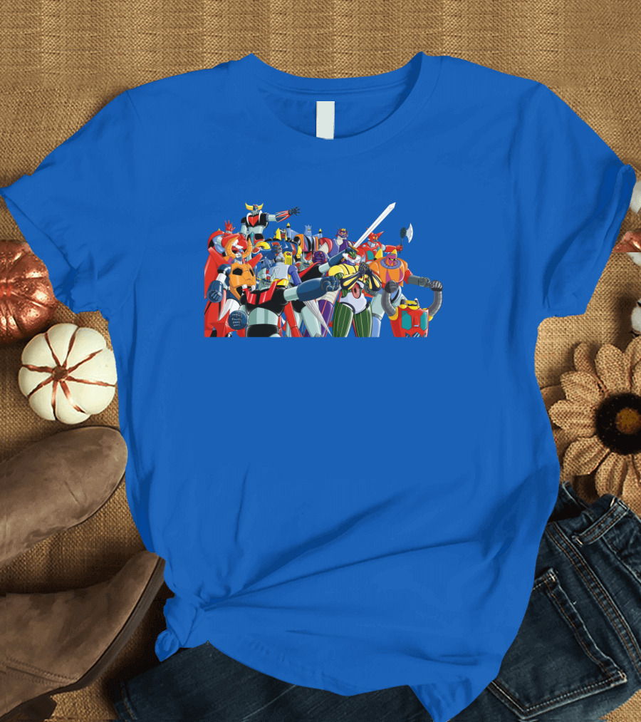 Nagai's Super Robot Heroes Collection Mazinger Getter Robo Grendizer T-Shirt