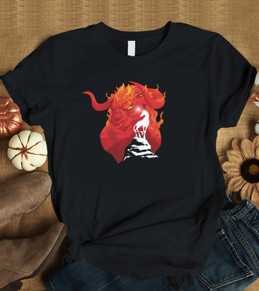 The Last Unicorn Red Bull Fiery Showdown T-Shirt