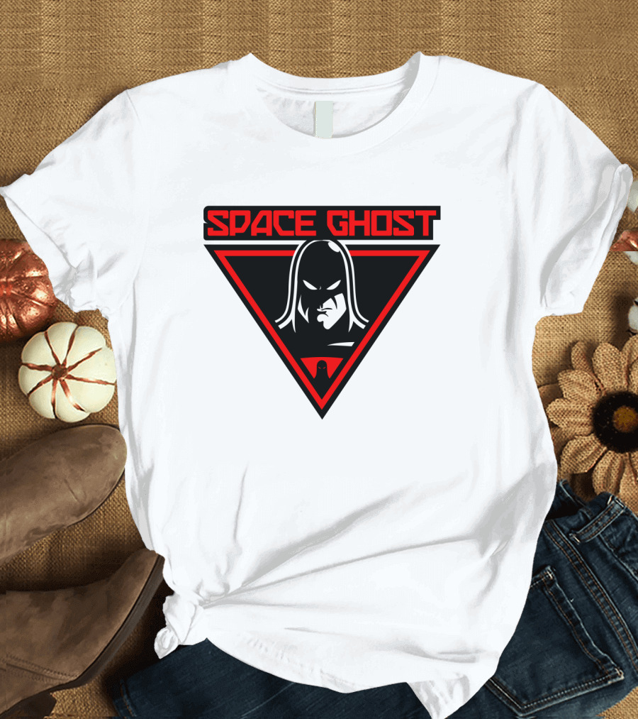 Space Ghost Logo with Red Triangle T-Shirt