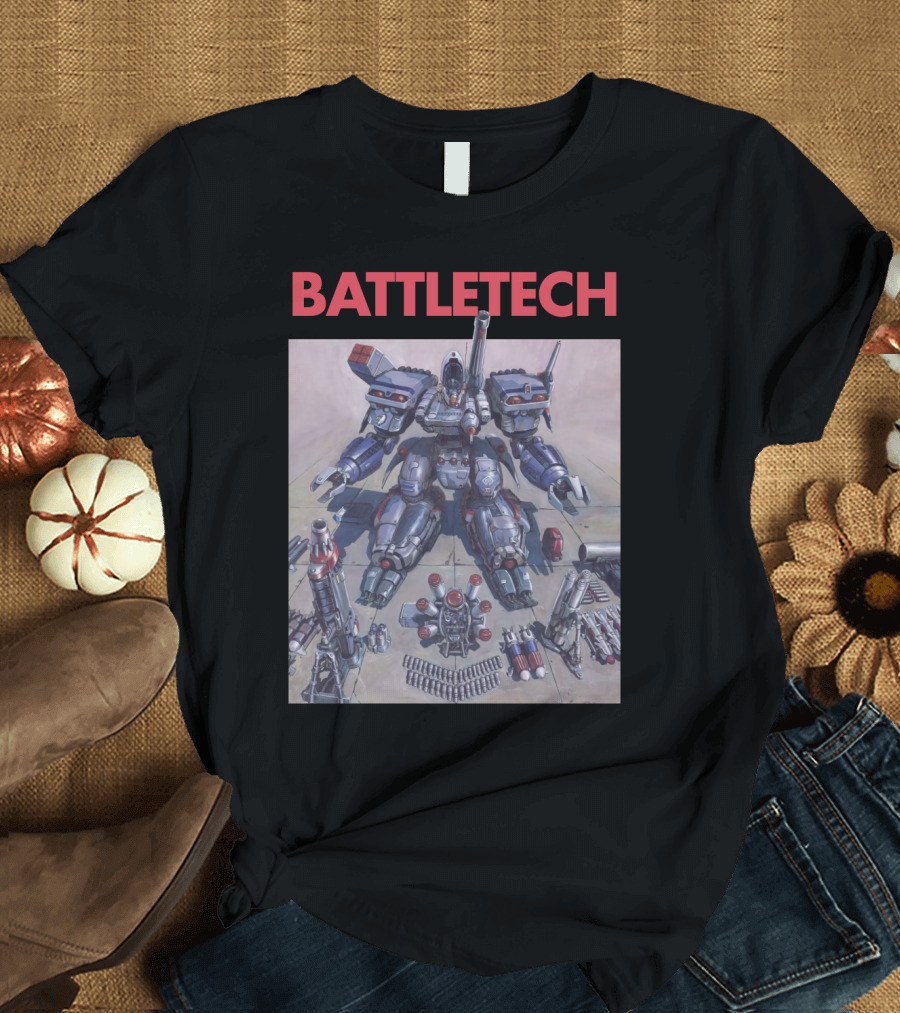 BATTLETECH Mech Assembly Scene T-Shirt