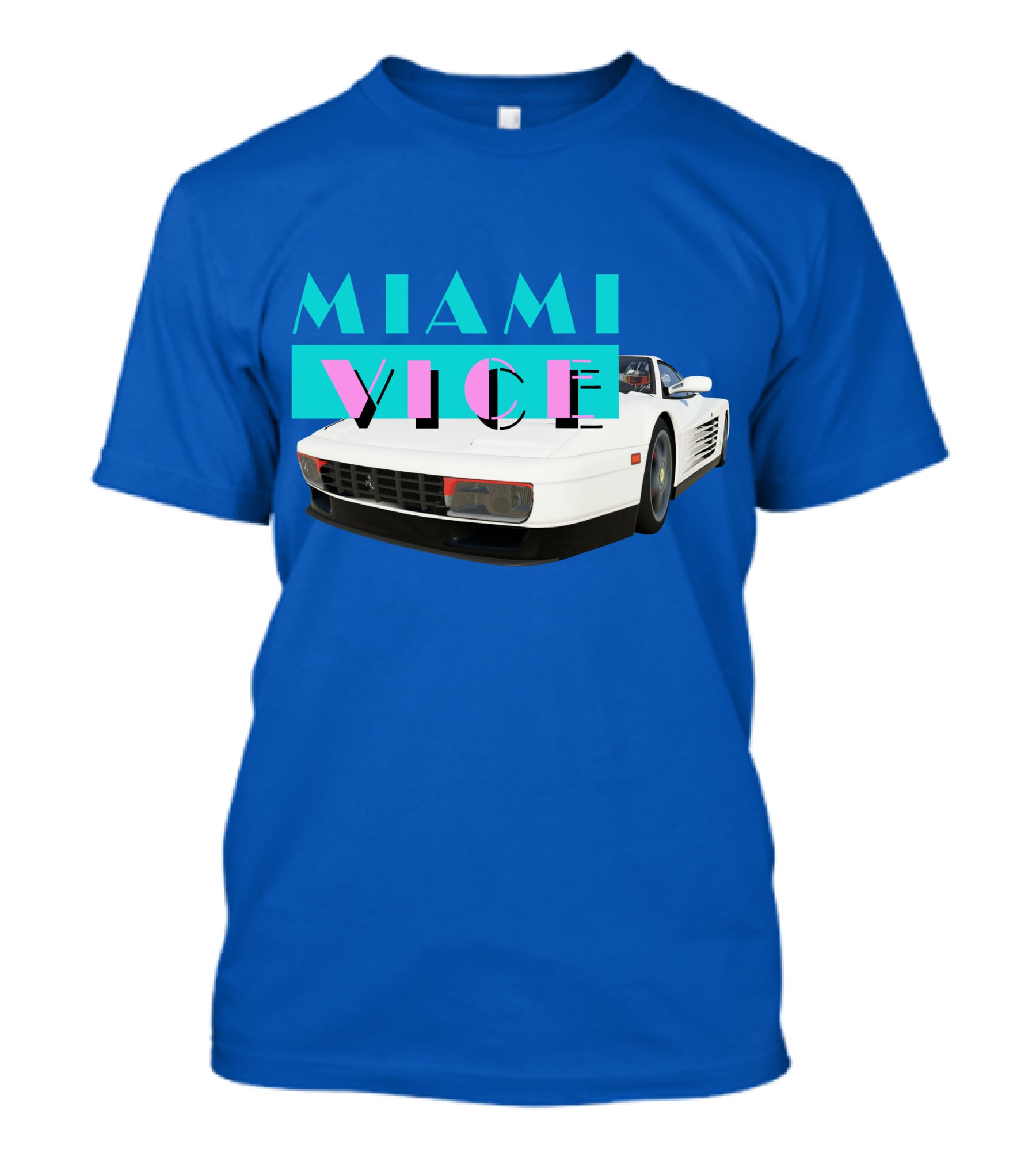 Miami Vice Retro Car T-Shirt