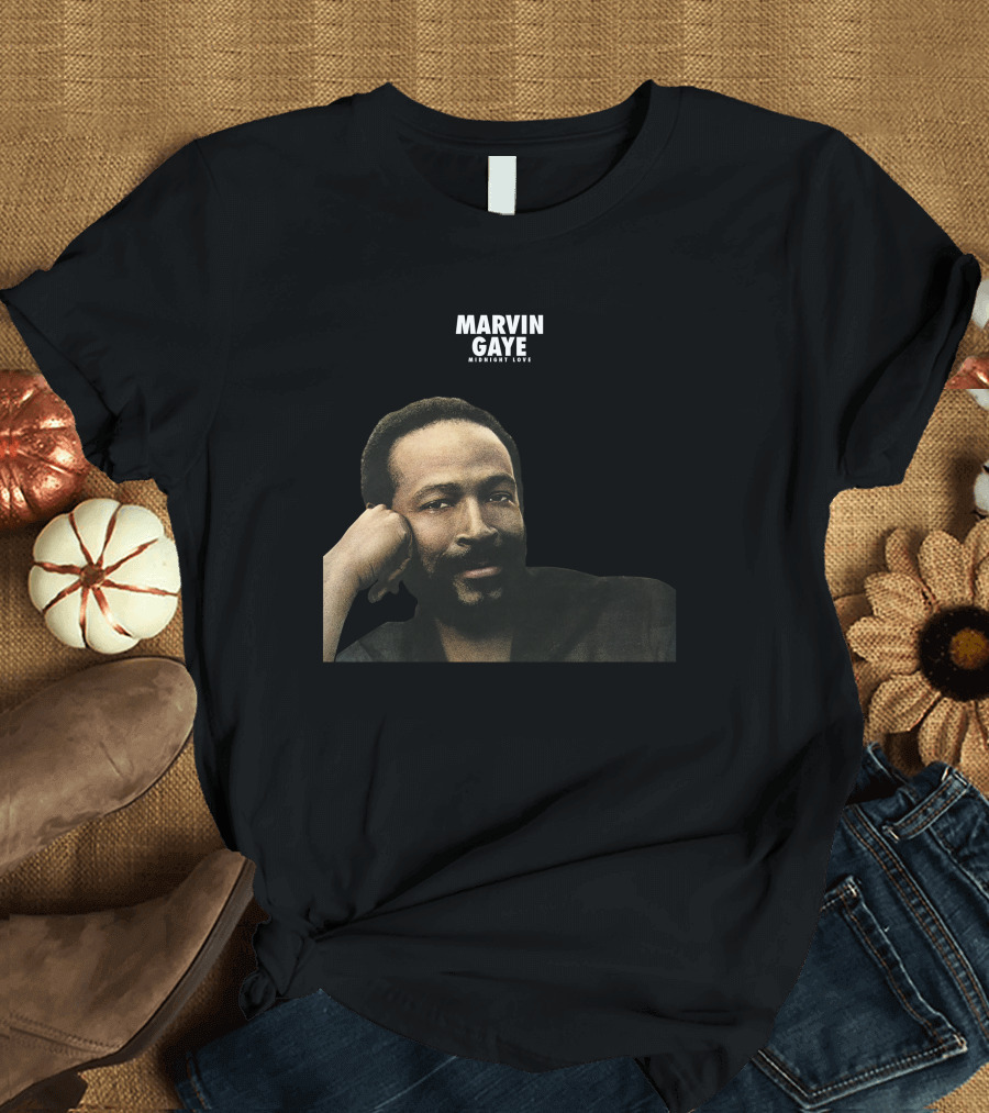Marvin Gaye Midnight Love Portrait MVG (19) T-Shirt