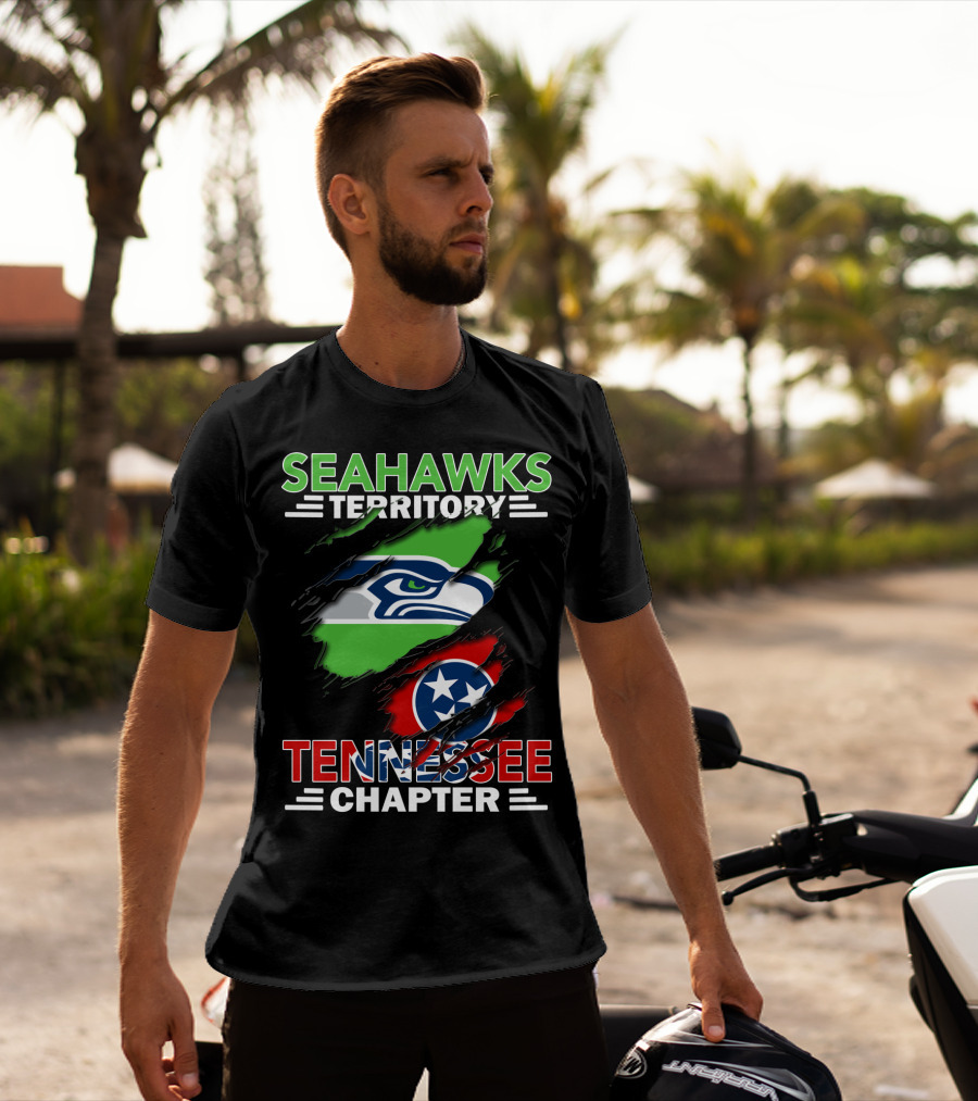 Seahawks Territory Tennessee Chapter Flag Style T-Shirt