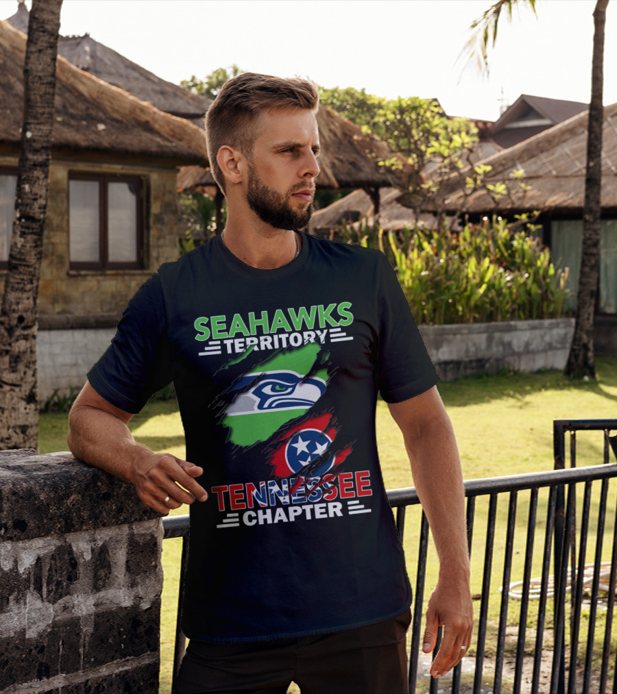 Seahawks Territory Tennessee Chapter Flag Style T-Shirt