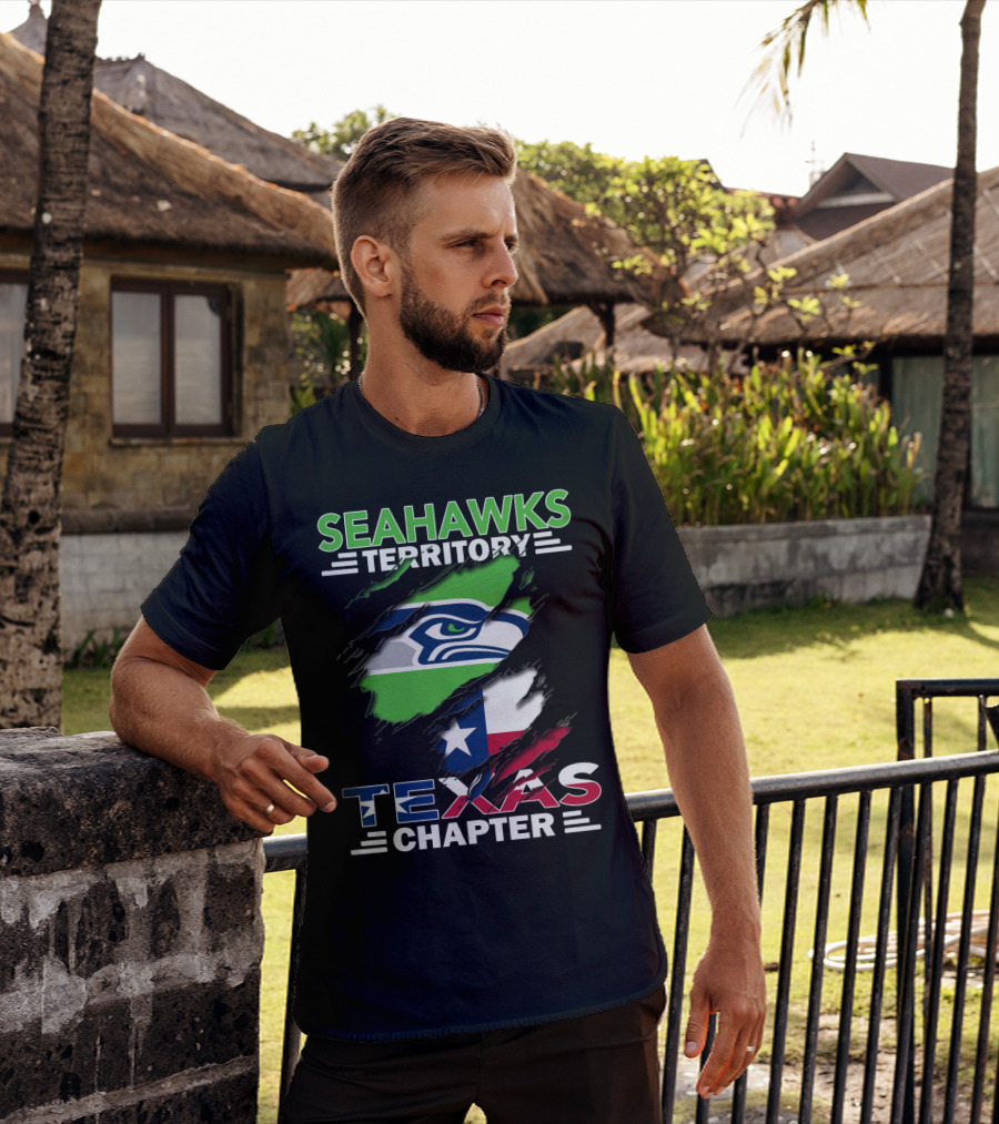 Seahawks Territory Texas Chapter Flag T-Shirt