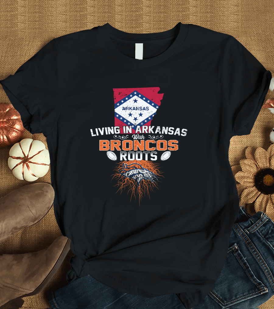 Arkansas Life with Broncos Football Heritage T-Shirt