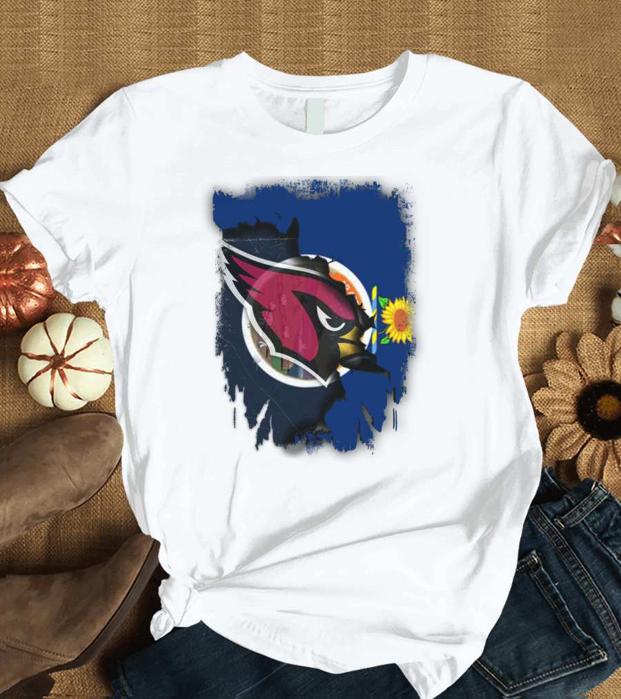 Kansas Flag with Cardinals Logo Integration T-Shirt