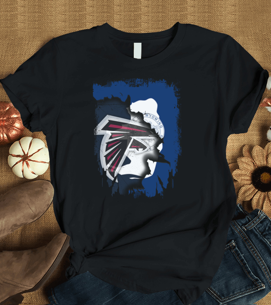 Wyoming State Pride With Atlanta Falcons T-Shirt