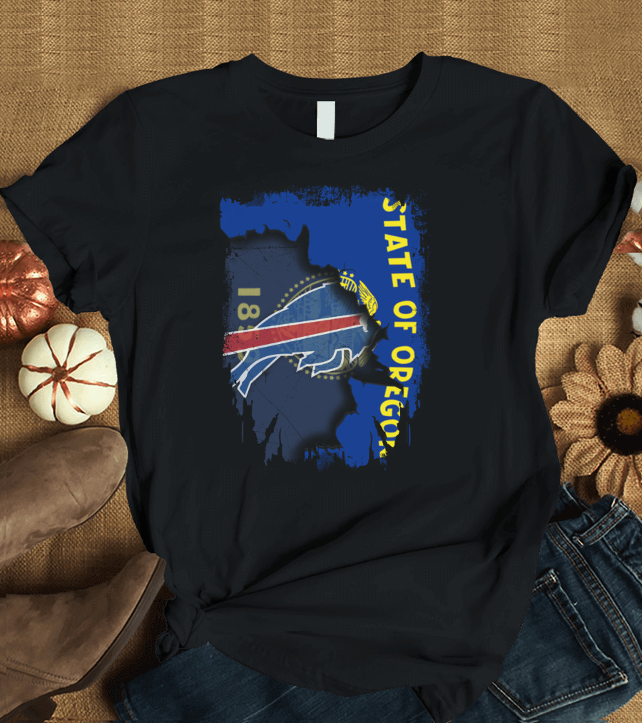 STATE OF OREGON 1859 Buffalo Bills T-Shirt
