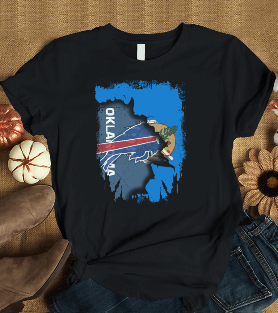 Oklahoma Torn Buffalo Bills Mashup T-Shirt