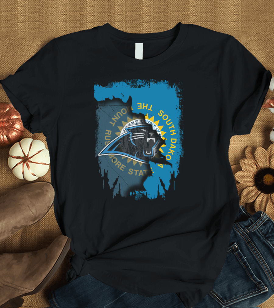 South Dakota Rushmore State with Panthers T-Shirt