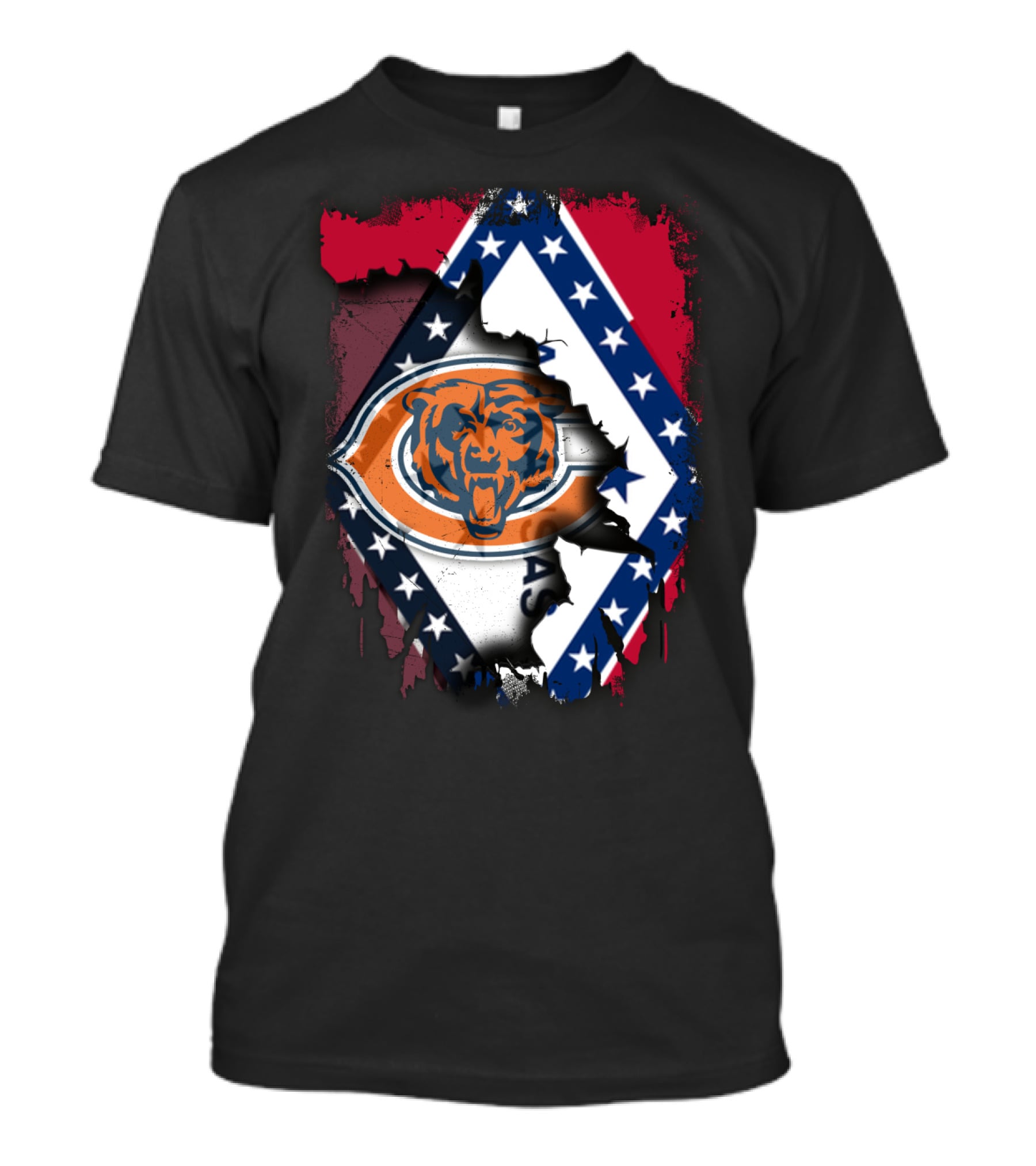 Arkansas State Pride With Chicago Bears Logo Integration T-Shirt