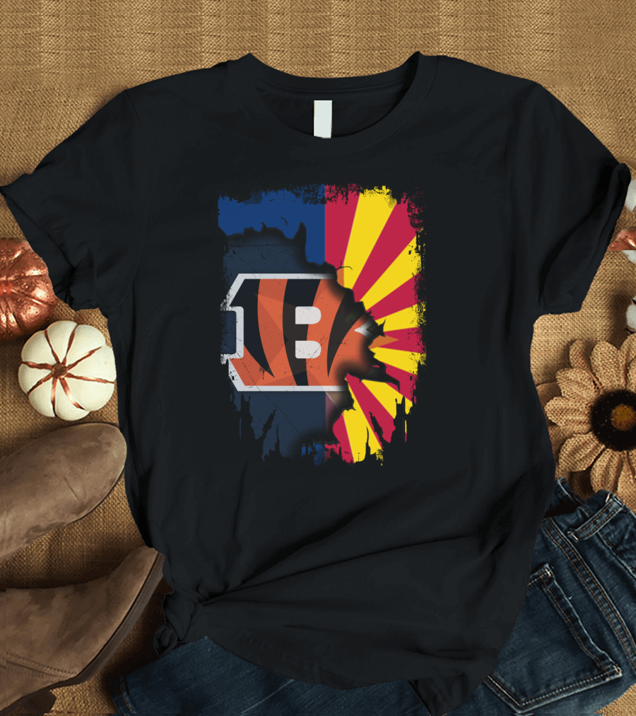 Together Arizona and Cincinnati Bengals T-Shirt