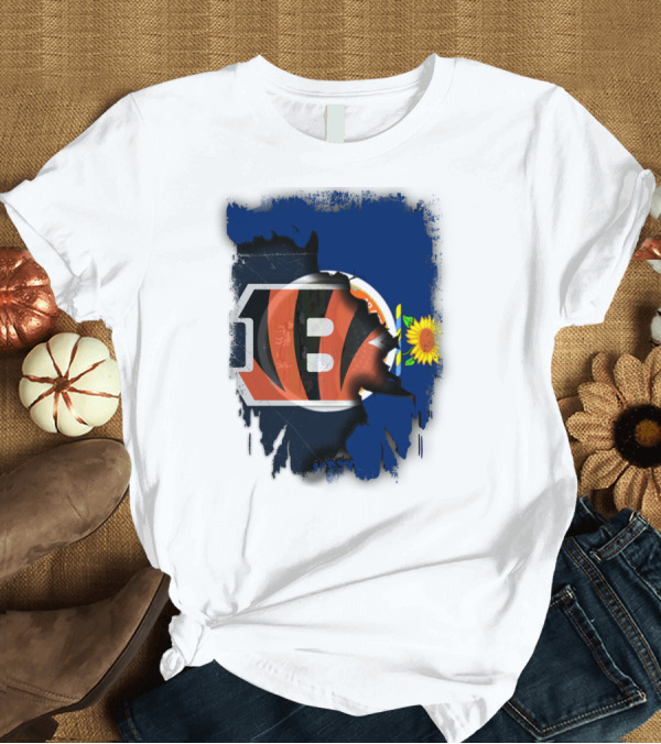 T-Shirt: Kansas Bengals Sunflower Collaboration T-Shirt Kansas Bengals Sunflower Collaboration T-Shirt